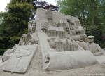 zandsculpturen in tuinen Kasteel Warmelo